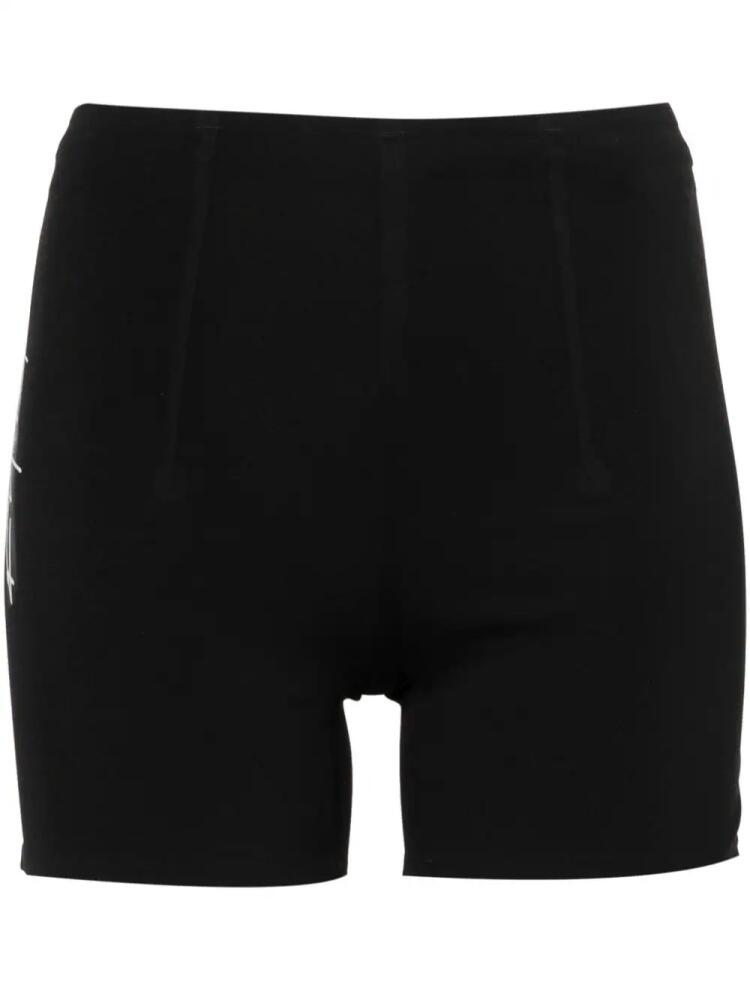 Y-3 logo-print running shorts - Black Cover