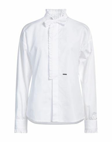 Dsquared2 Woman Shirt White Cotton Cover