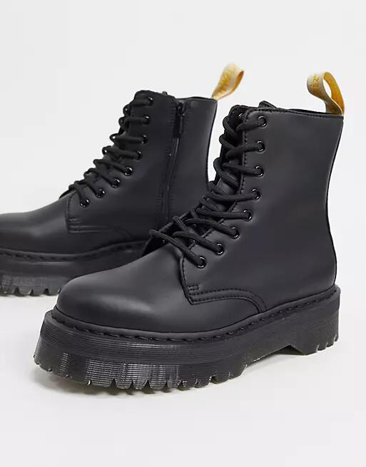 Dr Martens Vegan Jadon Platform boots in black Cover