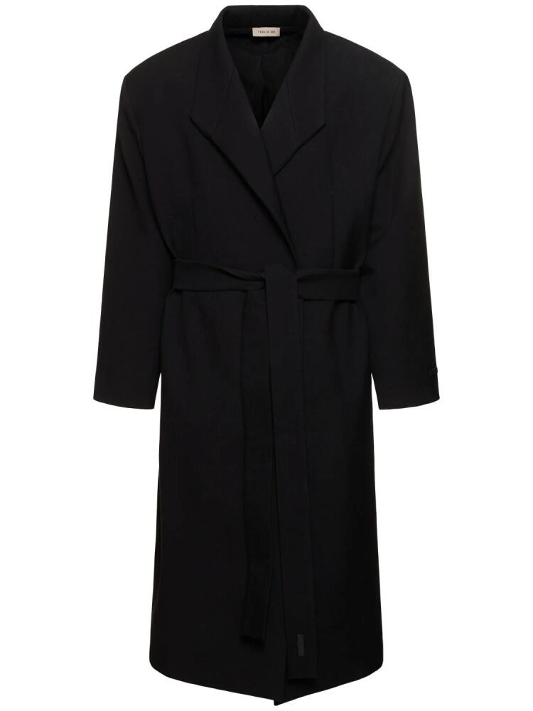 FEAR OF GOD Stand Collar Cotton Blend Overcoat Cover