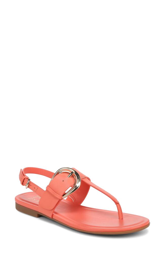 Naturalizer Taylor Slingback Flip Flop in Apricot Blush Leather Cover