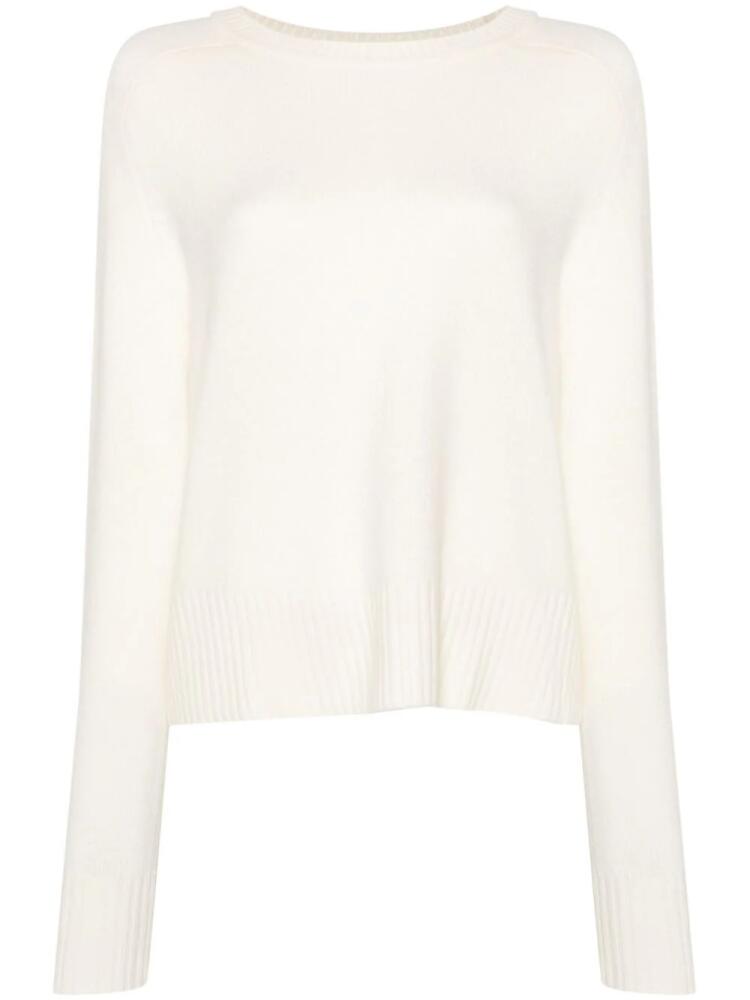 Maje fine-knit cashmere jumper - White Cover