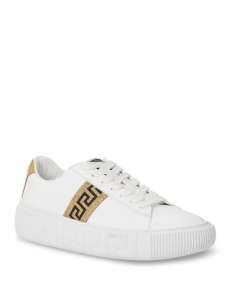 Versace Women's Lace Up Low Top Sneakers Cover