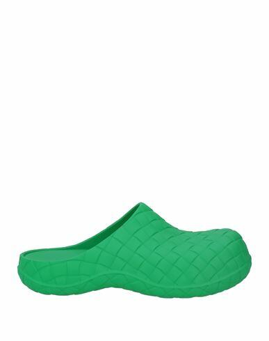 Bottega Veneta Man Mules & Clogs Green Rubber Cover