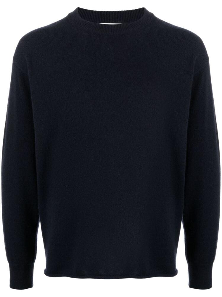 Johnstons of Elgin fine-knit cashmere jumper - Blue Cover