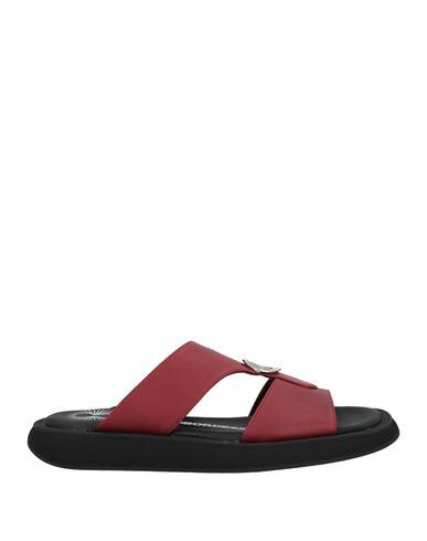 Bruno Bordese Man Sandals Burgundy Leather Cover