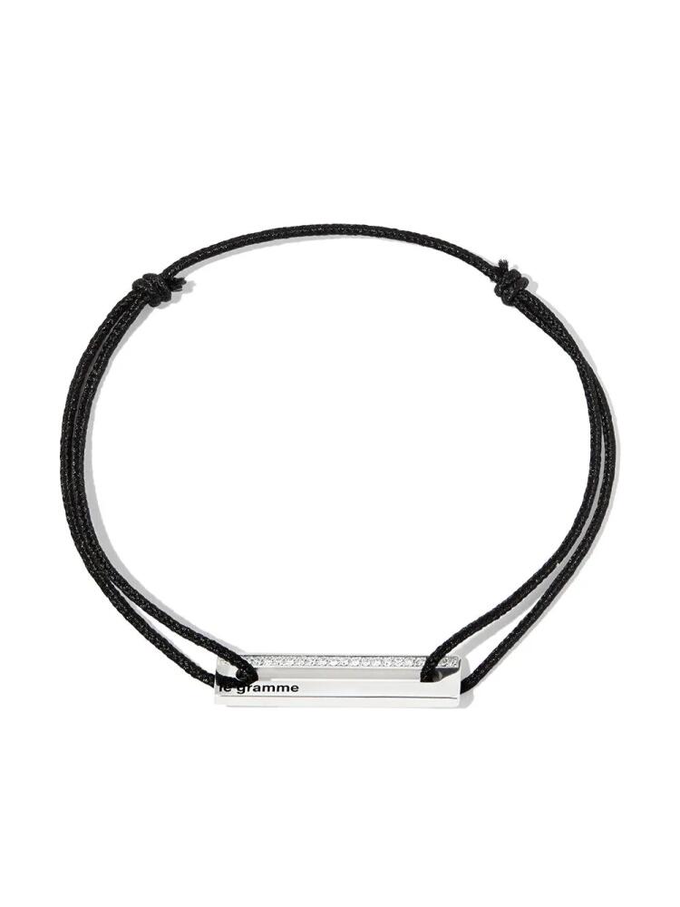 Le Gramme Le 1.7g cord bracelet - Silver Cover