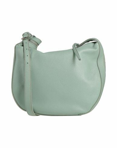 Laura Di Maggio Woman Cross-body bag Sage green Leather Cover