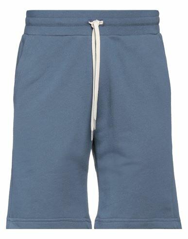 John Elliott Man Shorts & Bermuda Shorts Slate blue Cotton, Polyurethane Cover