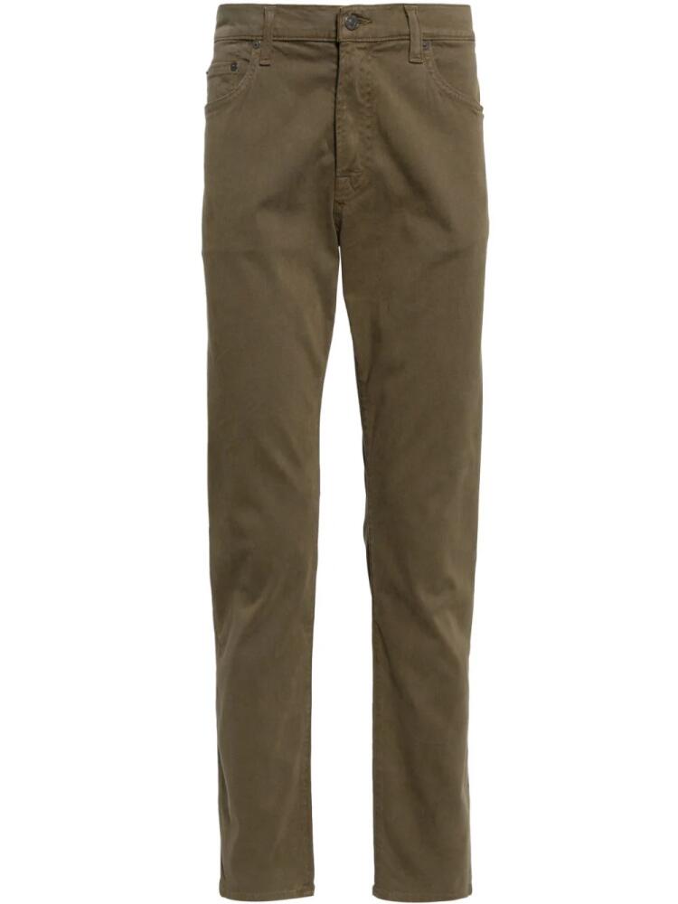 Citizens of Humanity slim-cut cotton-blend trousers - Green Cover