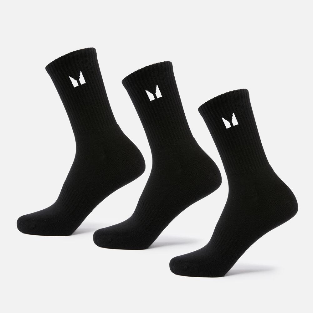 MP Unisex Crew Socks (3 Pack) - Black Cover