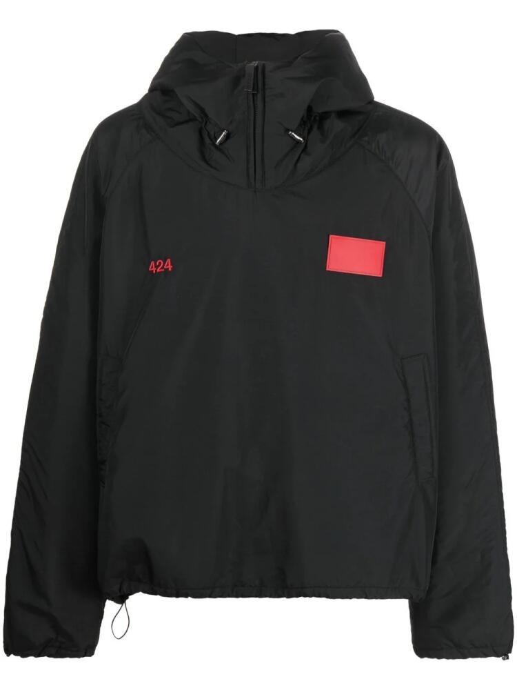 424 logo-patch jacket - Black Cover