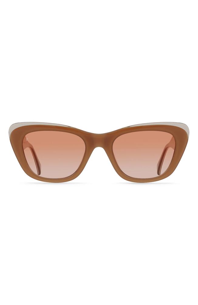 RAEN Kimma 52mm Polarized Cat Eye Sunglasses in Henna/Poppy Cover