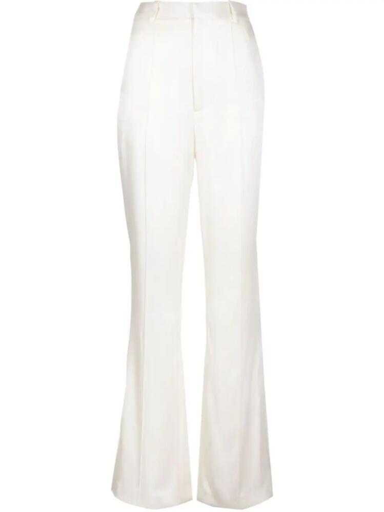 LAPOINTE high-shine finish trousers - White Cover