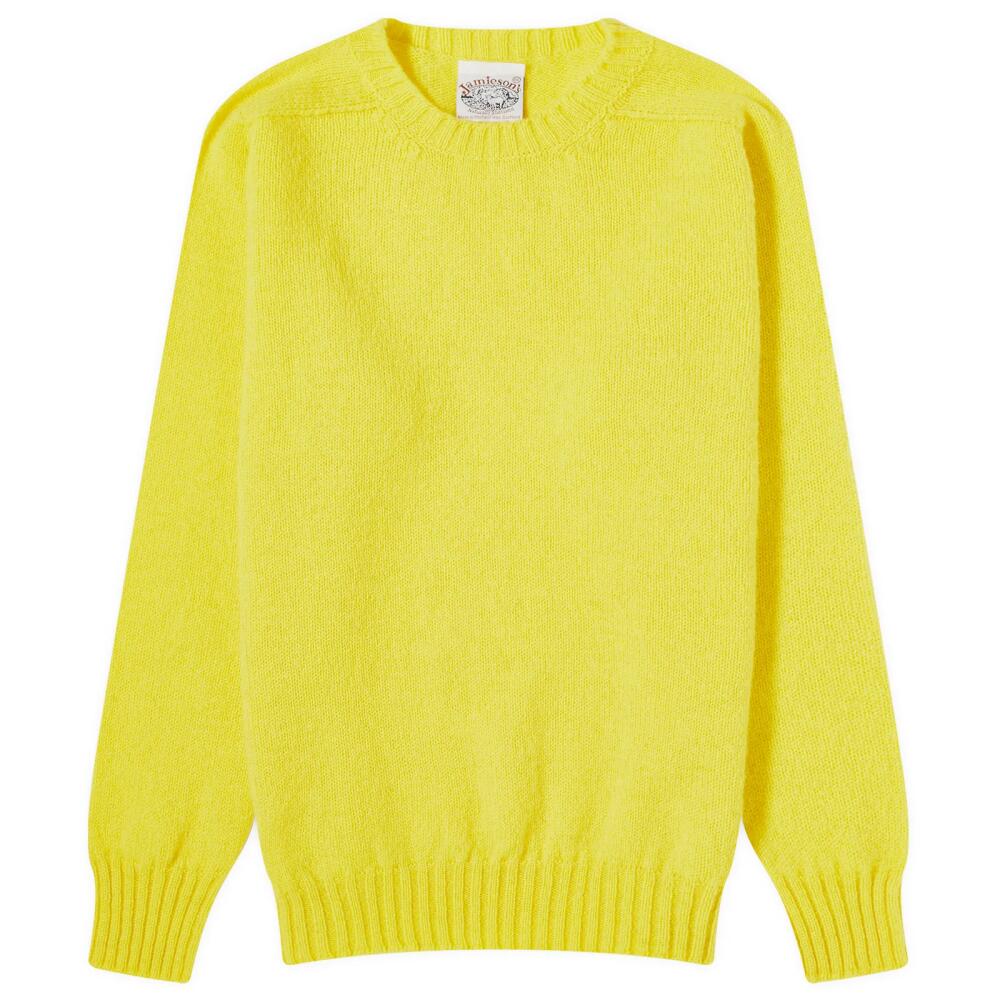 Jamieson's of Shetland Men's Crew Knit in Mimosa Cover