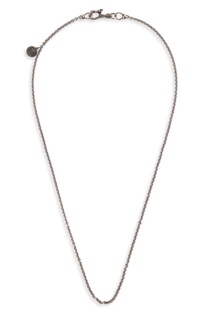 John Varvatos Skull Chain Necklace in Metallic Silver Cover