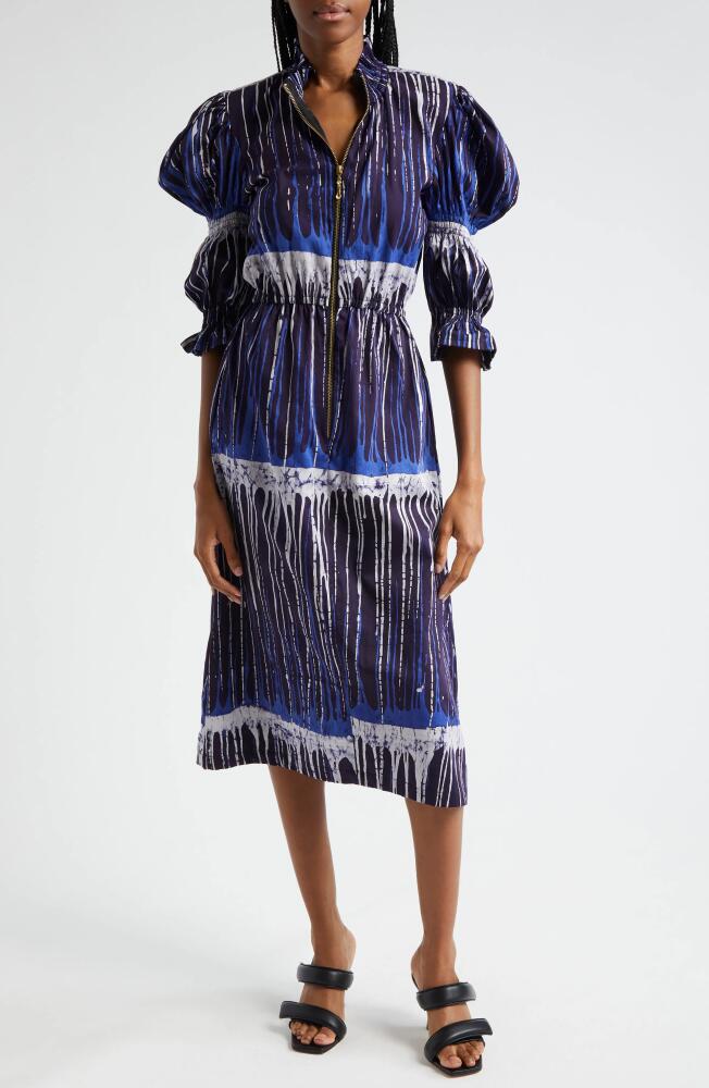 BUSAYO Alaiye Midi Dress in Blue Cover