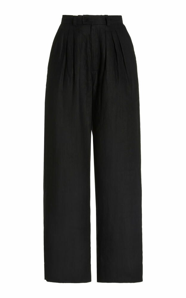 Posse - Exclusive Louis Linen Trousers - Black Cover