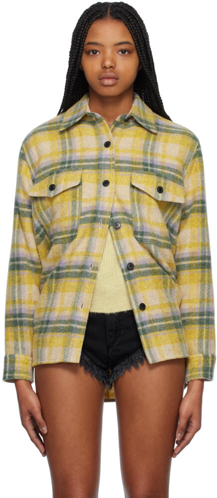 Isabel Marant Etoile Yellow & Green Faxon Jacket Cover