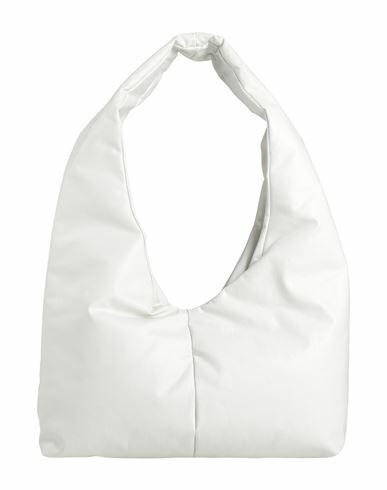 Kassl Editions Woman Shoulder bag White Cotton, Polyurethane, Elastane Cover