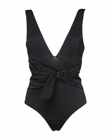 Moeva Woman One-piece swimsuit Black Polyamide, Elastane Cover