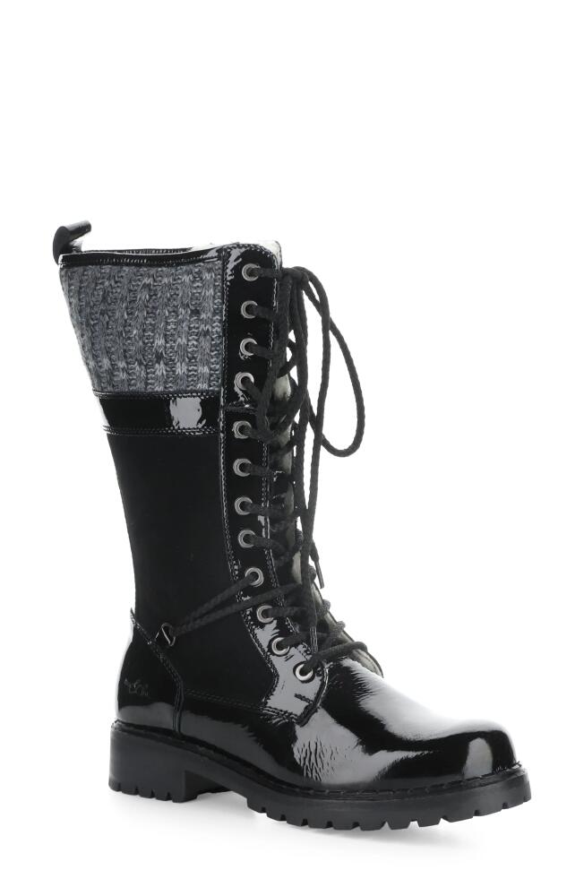 Bos. & Co. Haven Waterproof Boot in Black Patent/Suede/Ska Cover