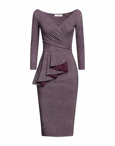 Chiara Boni La Petite Robe Woman Midi dress Deep purple Polyamide, Elastane Cover