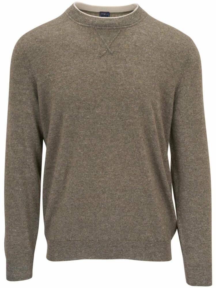 Fedeli David cashmere-linen blend jumper - Brown Cover