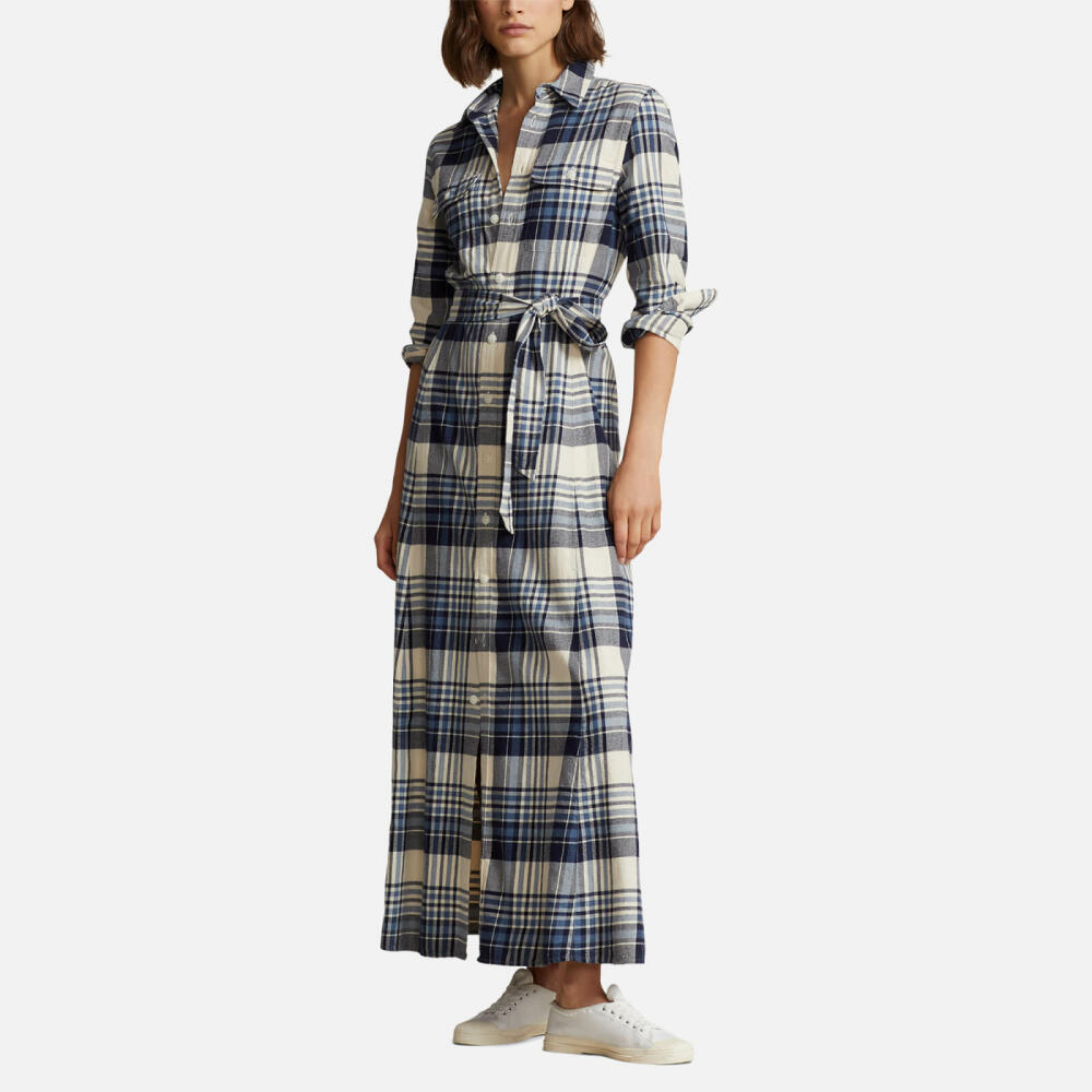 Polo Ralph Lauren Plaid Brushed Cotton Shirt Dress Cover