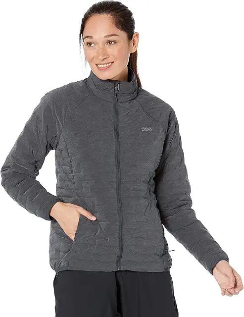 Mountain Hardwear Stretchdown Light Jacket (Dark Storm Heather) Women's Clothing Cover