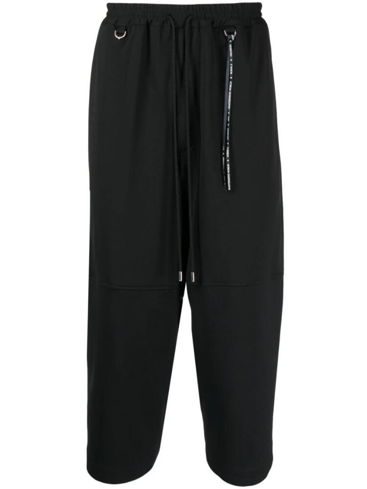 Mastermind World skull-print drawstring cropped trousers - Black Cover