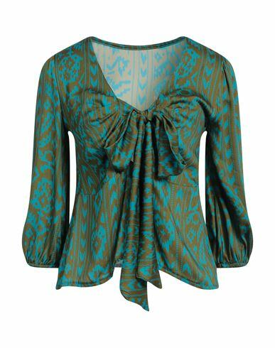 Siste's Woman Top Military green Viscose Cover