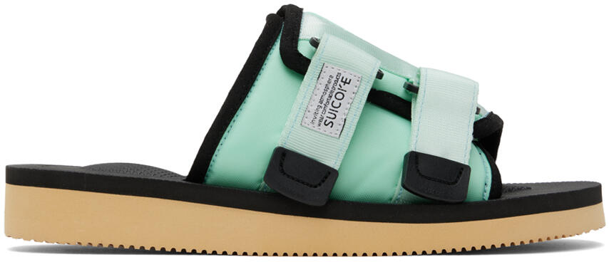 SUICOKE Green & Black KAW-Cab Sandals Cover