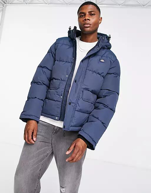 Dickies Glacier View puffer jacket in navy Cover