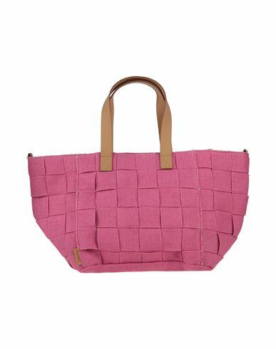 Mia Bag Woman Handbag Fuchsia Jute, Polyurethane Cover