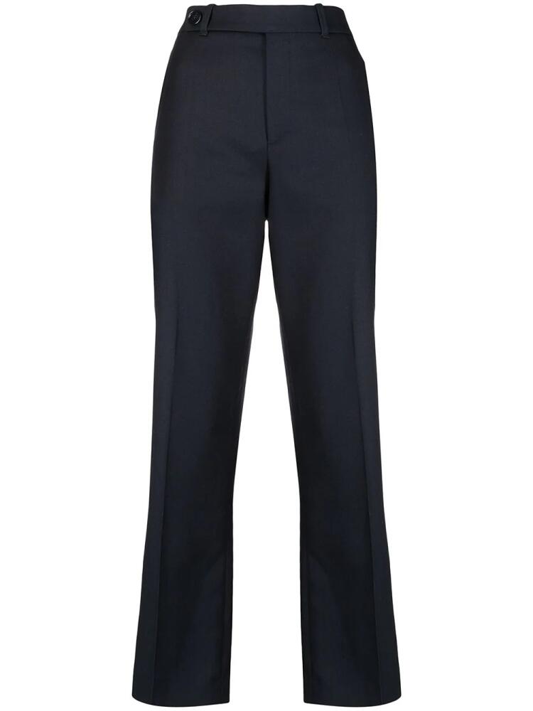 Chloé pressed-crease four-pocket tailored trousers - Blue Cover