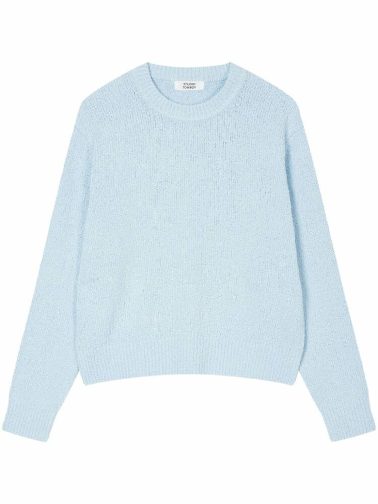 STUDIO TOMBOY crew-neck cotton jumper - Blue Cover