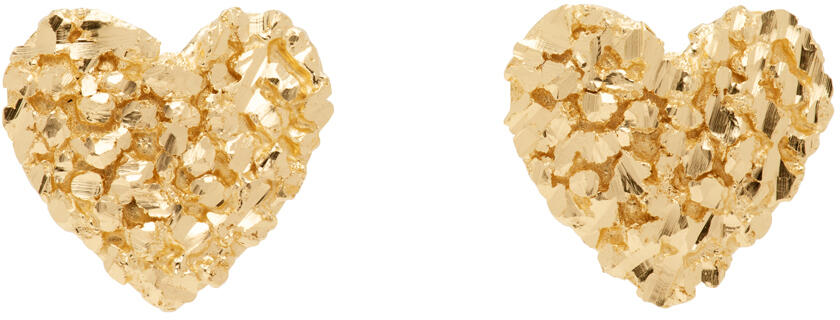 Veneda Carter Gold VC029 Small Signature Heart Earrings Cover