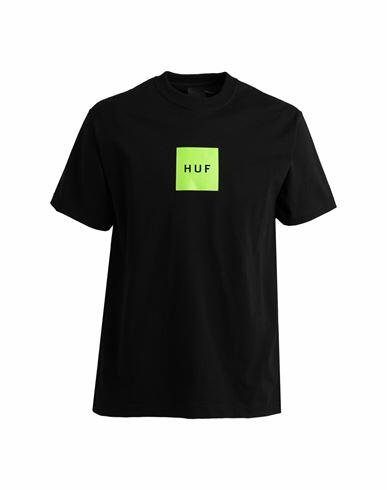 Huf Man T-shirt Black Cotton Cover