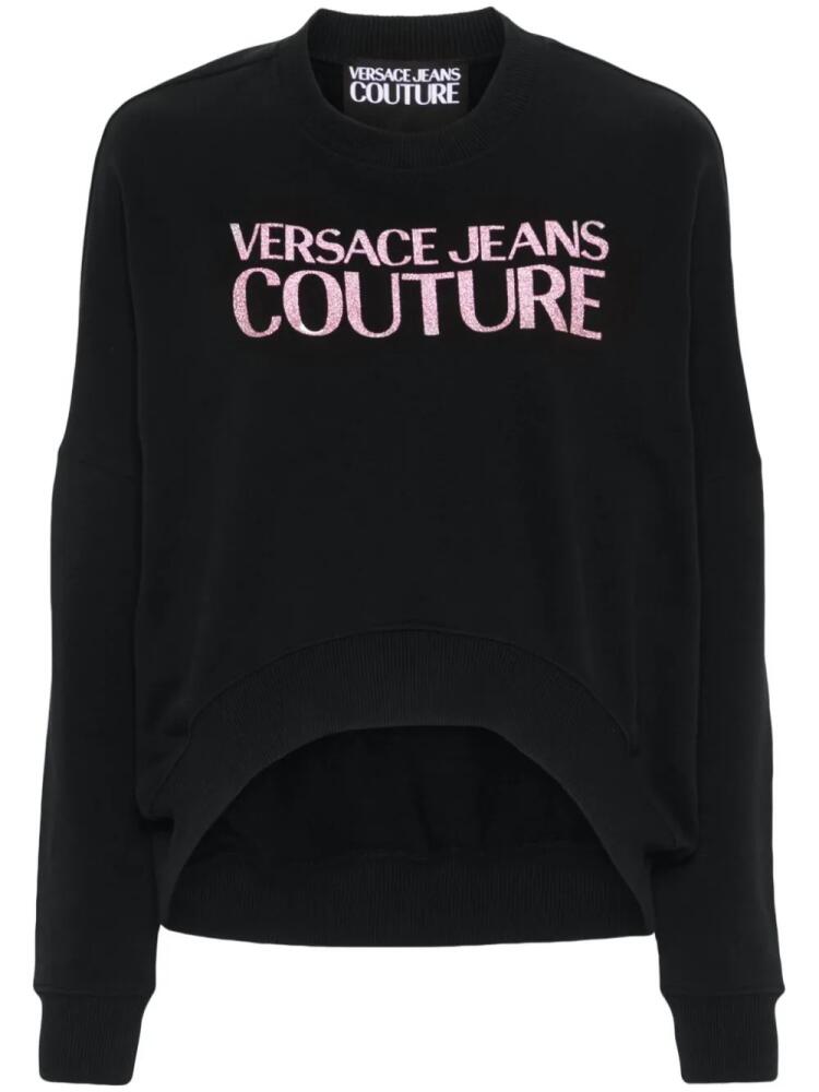 Versace Jeans Couture logo-print cotton sweatshirt - Black Cover