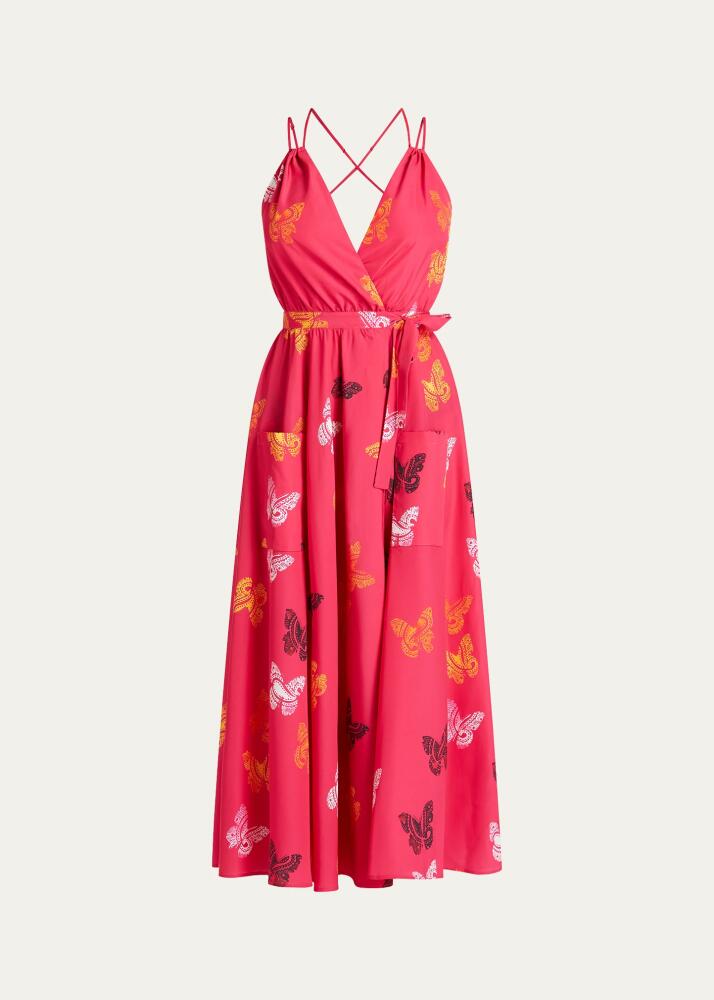 VALIMARE Amelia Butterfly Wrap Maxi Dress Cover