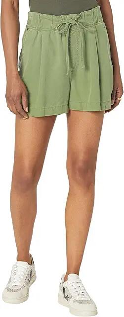 KUT from the Kloth Bronte - Drawstring Shorts w/ Elastic Waistband (Olive) Women's Clothing Cover