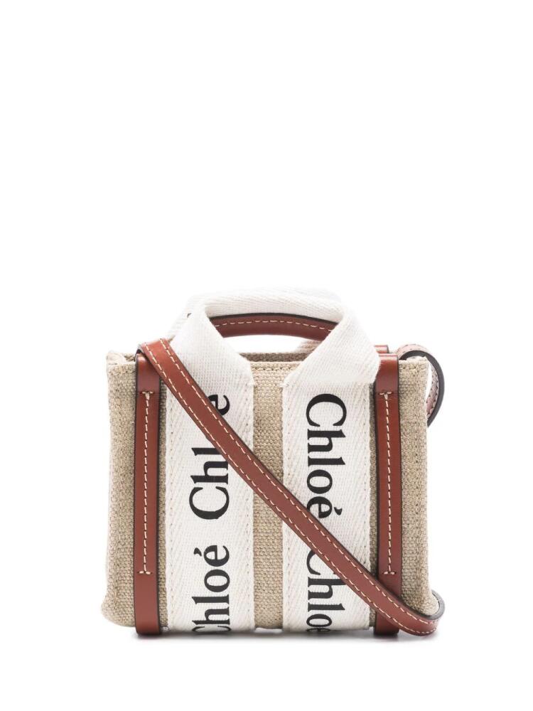 Chloé micro Woody crossbody bag - Neutrals Cover