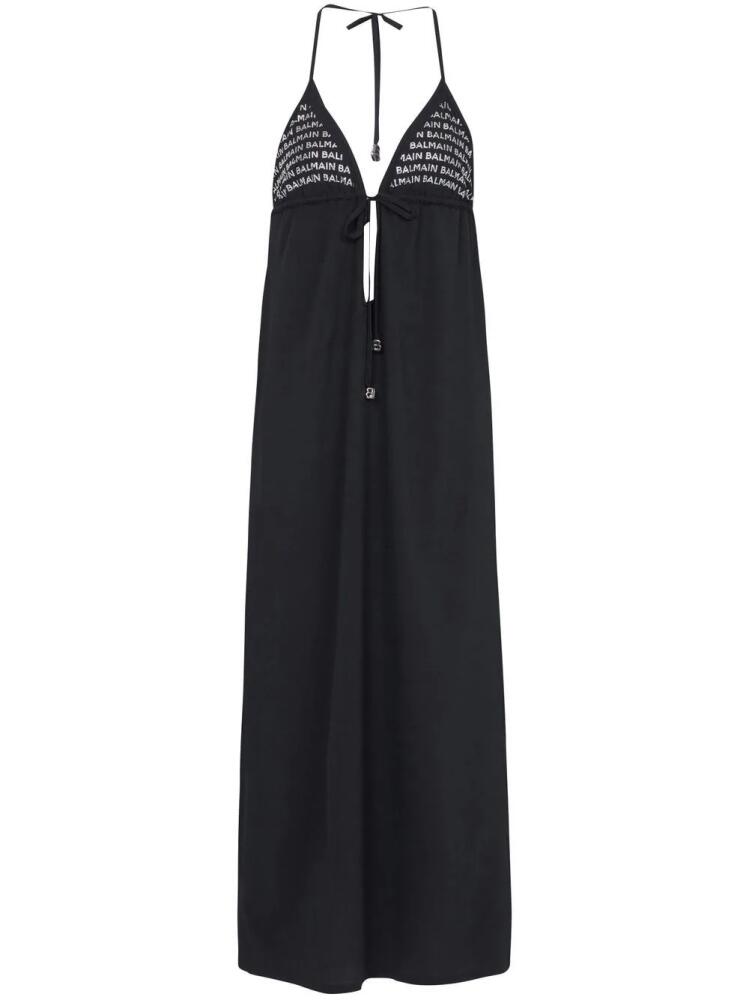 Balmain halterneck beach dress - Black Cover