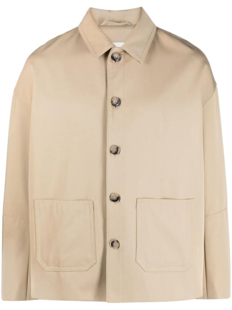 Nanushka Seger gabardine utility jacket - Neutrals Cover