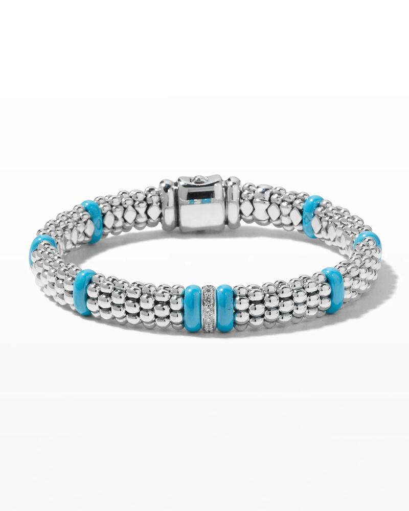 LAGOS Blue Caviar Diamond Station Bracelet Cover