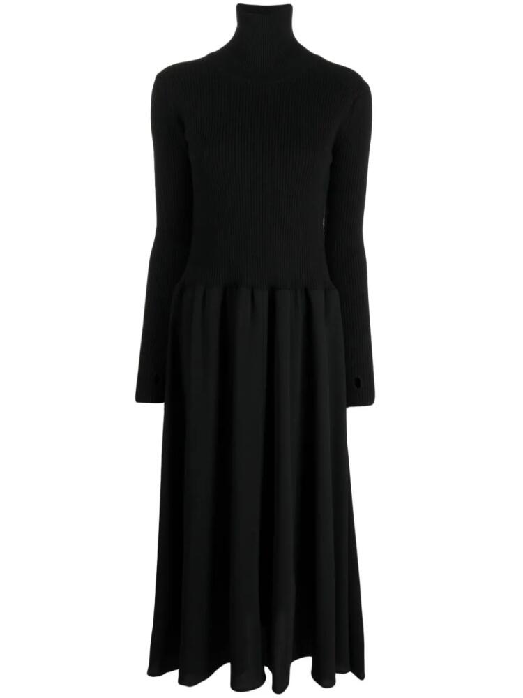 STUDIO TOMBOY high-neck pleated dress - Black Cover