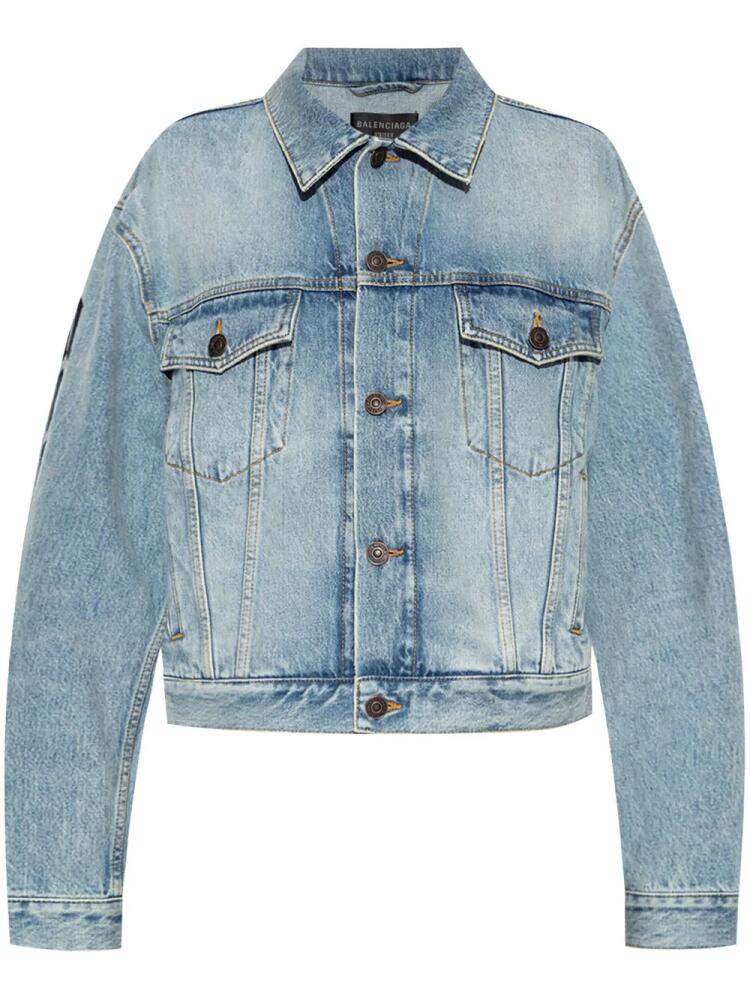 Balenciaga washed denim jacket - Blue Cover