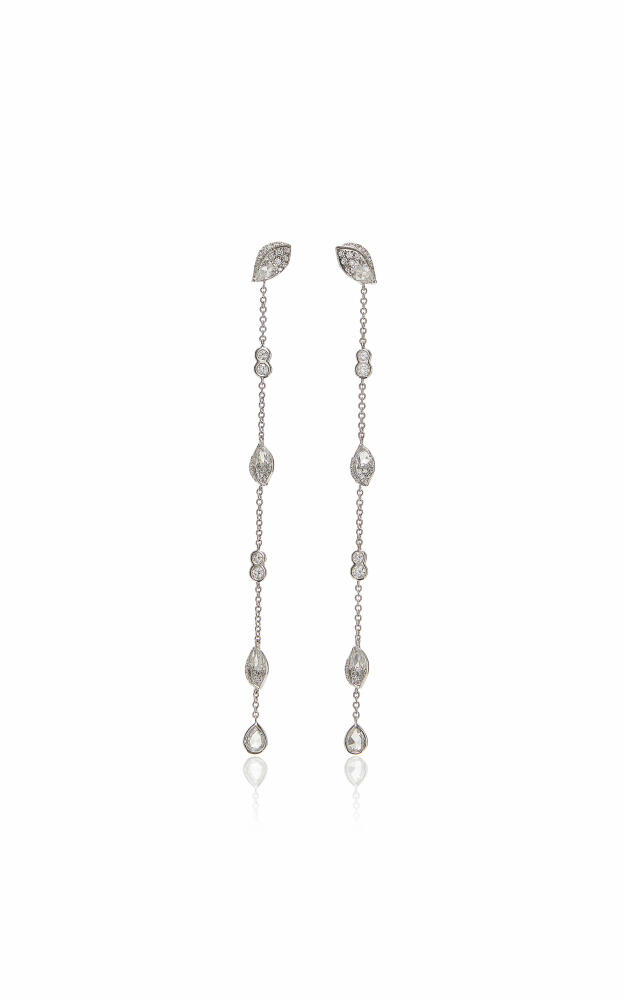 Harakh - Frangipani 18K White Gold Diamond Earrings - White - Gifts For Her Cover