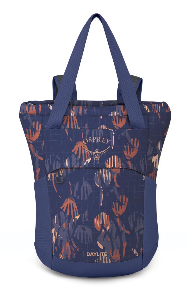 Osprey Daylite Water Repellent Tote Pack in Wild Blossom Print/Alkaline Cover